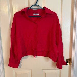 Suzy Shier Red Blouse